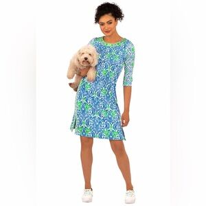 Gretchen Scott Jersey Bateau Breeze Dress in East India Print Size M